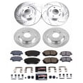thumbnail image 2 of PowerStop Front and Rear Z23 Evolution Sport Carbon-Fiber Ceramic Brake Pad and Drilled & Slotted Rotor Kit Fits: KIA Select Models K9168, 2 of 3