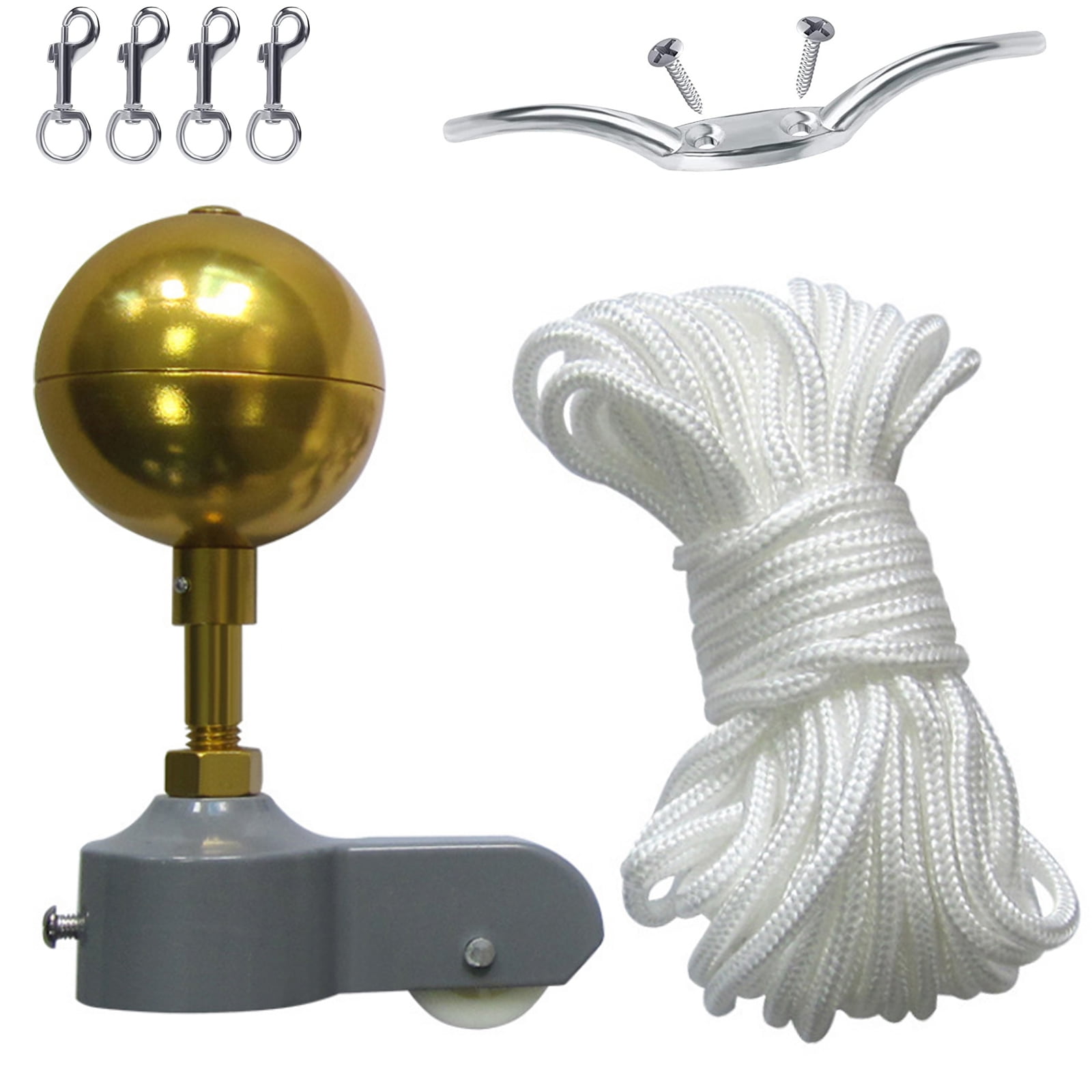 Flagpole Hardware Parts Repair Kit,Durable Outdoor Flagpole Kits,Flag