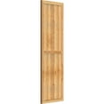 thumbnail image 3 of 21 1/2"W X 69"H Timbercraft Four 5 3/8" Boards Framed Board-N-Batten Shutters, Rough Sawn Western Red Cedar (Per Pair), 3 of 13