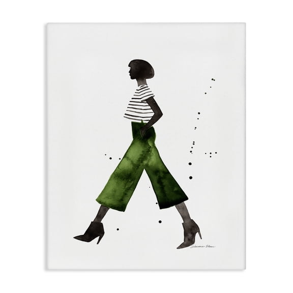 Stupell Industries Eclectic Casual Fashion Girl Canvas Art, 16 x 20, by Simone Elum