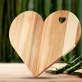 thumbnail image 3 of Moocorvic Heart Shaped Cutting Board Valentine's Day Gifts Wooden Kitchen Serving Tray for Meat Cheese and Vegetables, 3 of 9
