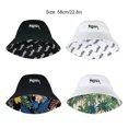 thumbnail image 4 of Jumpingount Sombrero ligero para máxima comodidad y protección solar Sombrero de pescador blanco Sombrero de pescador negro Sombreros de pescador Sombreros Blanco - Hojas Talla única, 4 of 6