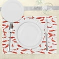 thumbnail image 3 of Ambesonne Fish Place Mats Set of 4, Koi Shoal Marine, Standard Size, Orange, 3 of 6