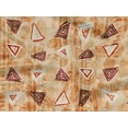 thumbnail image 5 of oneOone Rayon Tan Fabric Texture & Triangle Geometric Sewing Material Print Fabric By The Yard 56 Inch Wide, 5 of 5