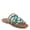TURQUOISE MULTI, variant on Azura Women's Intoxicate Flaunting Multiple Straps Multicolored Studs Rhinestones