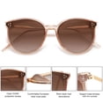 thumbnail image 4 of Gafas de sol SOJOS Classic Oversized Round SJ2068 para mujer/hombre, 4 of 5