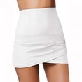 thumbnail image 2 of Jovati Women's High Waist Tulip Hem Shirring Swim Skirt Swimsuit Bikini Bottom Plus Size Swimsuit for Women On Clearance, 2 of 4