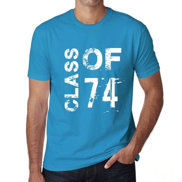Men's Graphic T-Shirt Class of 74 50th Birthday Anniversary 50 Year Old Gift 1974 Vintage Eco-Friendly Short Sleeve Novelty Tee