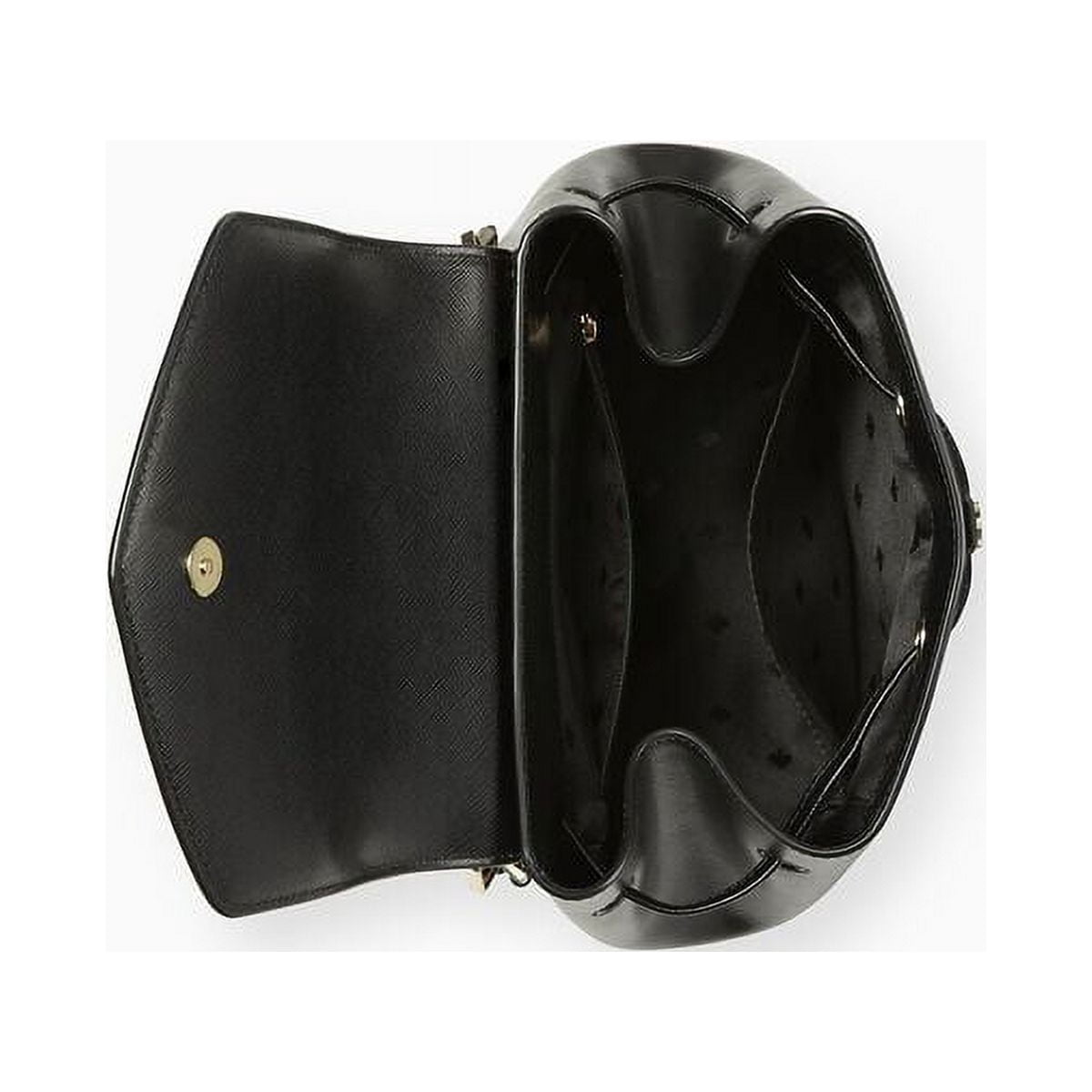 Kate Spade New York Lizzie Medium Flap Backpack Black Saffiano Leather Kate Spade Lizzie Medium Flap Backpack in Black by  main image 2