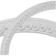 Ekena Millwork 40 1/4"OD x 34"ID x 3 1/8"W x 3/4"P Hillsborough Running Coin Ceiling Ring (1/4 of complete circle)