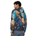thumbnail image 4 of Honeii Colorful Planet Universe Print Hoodies for Men, Pullover & Full Zip, Breathable Zip up Hoodie, Sweatshirt-3X-Large, 4 of 5