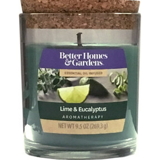Better Homes & Gardens Scented Jar Candle, Lime and Eucalyptus