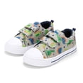 thumbnail image 2 of Kushyshoo Kids Canvas Shoes Toddler Boy Gray Dinosaurs Sneakers for School Days Size 7, 2 of 8