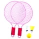 thumbnail image 3 of Raqueta de tenis para niños, raqueta de bádminton con volante, raqueta de bádminton para niños rosa, 3 of 8