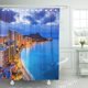 thumbnail image 1 of Cortina de ducha ABPHQTO Honolulu Hawaii Skyline de Diamond Head Volcano 152x180 cm, 1 of 2