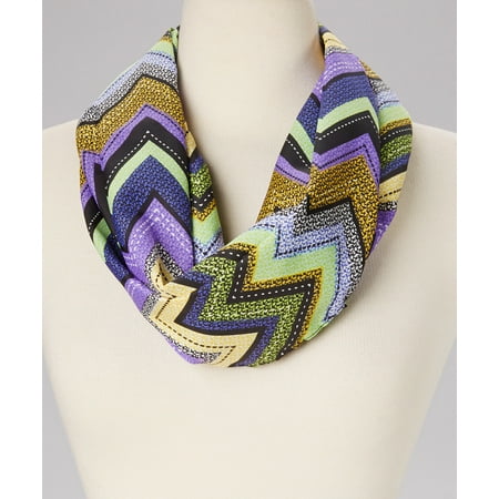 - Amtal New Jersey Lightweight Multi Color Chevron Zig Zag Infinity Scarf