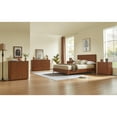 thumbnail image 4 of Jopath Fluted Cabinet Buffet Cabinet Walnut Sideboard Storage With Curved Wave Design Storage, 2 Doors Sideboard Buffet Cabinet Accent Cabinet For Living Room, Bedroom,Hallway, 4 of 9