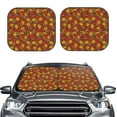 thumbnail image 2 of Cauagu Fall Leaves Cauagu {designName} Print Foldable Car Windshield Sun Shade | Front Windshield Shade for Sun | Fits Small Sedans, Mini SUVs, Hatchbacks-Small, 2 of 6