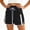 Black, variant on Women's High Waist Side Stripe Drawstring Casual Shorts Loose Summer Athletic Running Workout Short Pants with Pockets Blue S