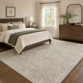 thumbnail image 2 of TURCURNO Washable 6x9 Area Rug for Living Room,Soft Low Pile Stain Resistant Rugs Vintage Willow Leaf Neutral Beige Grey Boho Farmhouse Bedroom Area Rug, 2 of 10