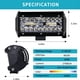 thumbnail image 2 of Faros LED 12v 24v, 120W Luz de trabajo LED de largo alcance, faro LED de motocicleta, luz de trabajo de automóvil Luz de trabajo de barra LED para automóvil Luces de trabajo para camión (2PCS), 2 of 5