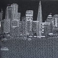 thumbnail image 4 of 24" Black San Francisco Nighttime Skyline Lumbar Decorative Pillow, 4 of 5