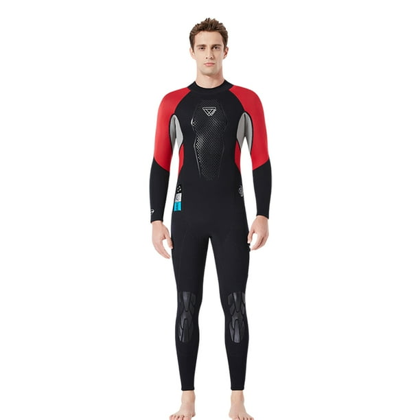 Sonducket Trajes de neopreno DiveSail, traje de buceo para hombres y mujeres, mono de protección solar de una pieza para buceo, esnórquel, surf, Deportes acuáticos negro/rojo XXL Sonducket OD003282-08