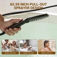 thumbnail image 4 of CASAINC 2 Handle Roman Bathroom Tub Faucet with 3 Function Handheld Sprayer, Matte Black, 4 of 7