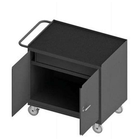 Durham 3115-RM-95 36 in. 14 Gauge Mobile Bench Cabinets, Gray