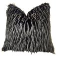 thumbnail image 1 of Plutus Wolf Fur Handmade Throw Pillow, (Double sided 20" x 36" King), 1 of 1