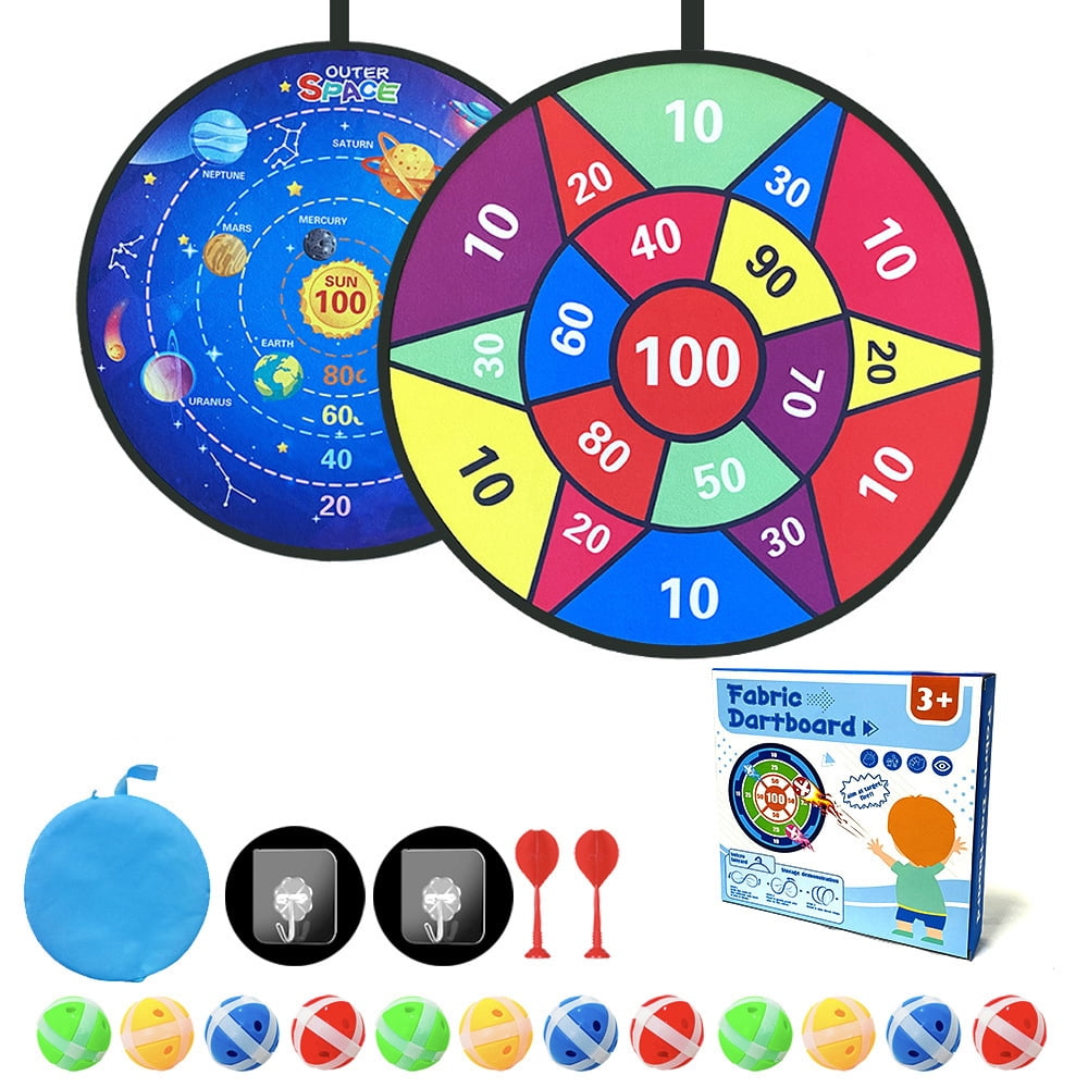 Toy Sports Double Sided Dart Board with 12 Sticky Balls,Indoor Outdoor  Party Games Toys Gifts for 5 6 7 8 9 10 11 12 Year Old Boy Kids and Adult -  Walmart.com