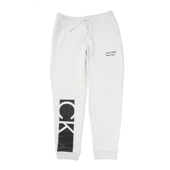 Calvin Klein Men's Ck 68 Graphic Fleece Jogger, Glacier Grey,XL - US