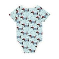 thumbnail image 2 of Daiia Dachshund Dog Puppy Printed Unisex-Baby Short Sleeve Onesies Bodysuits Baby Climbing Clothes Soft and Comfortable Romper with Expandable Shoulder Design-2 Years, 2 of 8