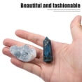 thumbnail image 5 of Unique Bargains Faux Crystal Stone Set Hexagonal Faux Crystal and Raw Stone Decor Women's Accessories for Stress Relax, 5 of 6