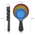 thumbnail image 4 of Foldable Silicone Measuring Cups and Measuring Spoons Set  Measuring Spoons for Cooking Baking Dosing Dosing Aid, 4 of 8