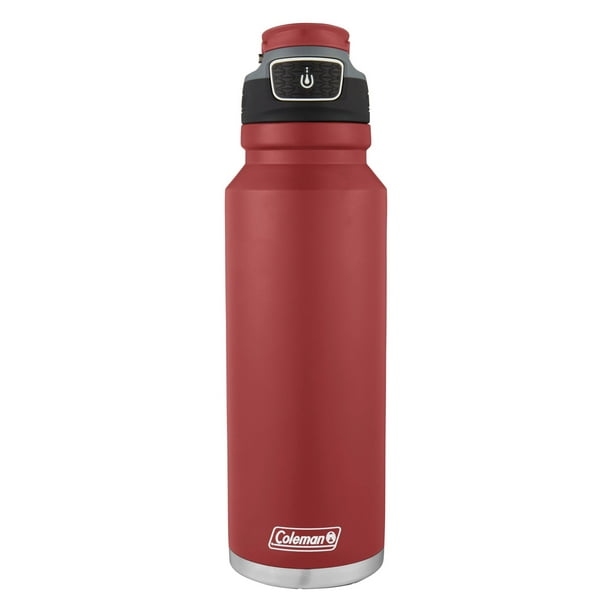 Coleman Autoseal FreeFlow Stainless Steel Insulated Water Bottle, 40 Oz