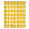 thumbnail image 2 of Yellow Plaid Sheer Curtains 84 Inches Long, Watercolor Grid Checker Gingham Farmhouse Light Filering Curtains, Breathable Simi Curtain Privacy Drapes for Living Room Bedroom Window Treatment, 2 of 9