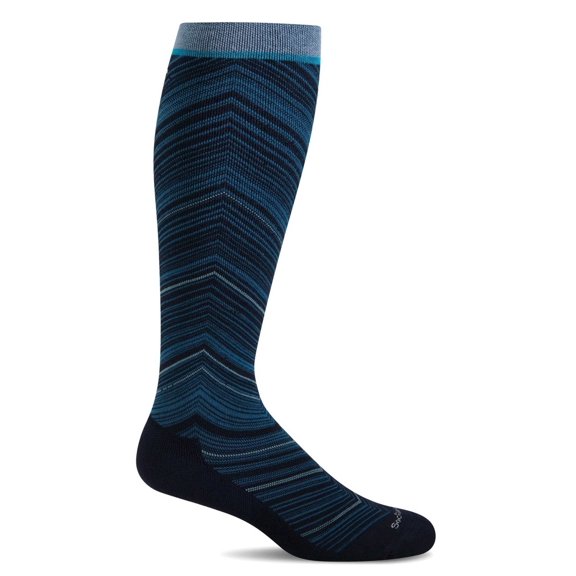 Sockwell Women's Full Flattery Moderate Graduated Compression Socks Small/Medium Navy