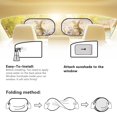 thumbnail image 5 of Yuyamidu Rabbit Car Window Shade for Baby 2 Pack Flower Car Sun Shade for Window Baby Side Window Sunshades for Kids Easter Car Interior Decoration, Purple, 5 of 7