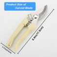 thumbnail image 2 of Pruning Shears, MODANU 2Pcs Sharp Handheld Garden Shears, Stainless Steel Gardening Scissors with Straight & Bypass Blade, Garden Clippers for Flowers, Plants, Fruit Trees - Gardening Gifts, 2 of 7