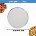 thumbnail image 2 of Pantalla para Pizza, Paquete de 6 Bandejas para Pizza de Aluminio Sin Costuras de 8 Pulgadas con Agujeros, Bandejas para Hornear Pizza de Antiadherente para Horno, Cocina, 2 of 5
