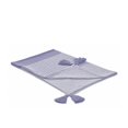 thumbnail image 3 of HomeRoots 516601 Purple Woven Cotton Striped Throw Blanket, 3 of 5