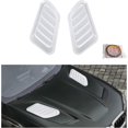 thumbnail image 1 of Yazoeia 2 PCS Car Hood Vent Trim, Auto Bonnet Vent Hood Air Intake Trim Cover, Universal Air Flow Intake Hood Decal Sticker for Cold Air Flow, Car Exterior Decorative Cover Trim (White), 1 of 6