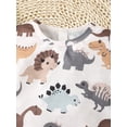 thumbnail image 5 of Dinosaur Print Short Sleeve Tops+Solid Color Casual Tee Baby Boys 2Pcs Summer Clothes Size:6M-3Y, 5 of 7