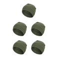 thumbnail image 3 of Jumpingount Gorras de calavera para hombre, forro de casco, sombreros de Color sólido, accesorios para el cabello a prueba de viento, ciclismo ejercito verde 5Conjunto, 3 of 6