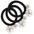 thumbnail image 3 of 3 Diademas con perlas, sujeta-coleteros, accesorios elásticos para el cabello para mujeres y niñas, 3 of 7