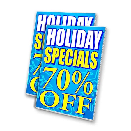 Holiday Specials 70 Percent Off (24 X 36 ) 4mm Corrugated Plastic Panel Graphics Applied To 1 Side (Pk of 2)