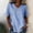 Blue, variant on BUIGTTKLOP Blouse for Women Dressy Casual Summer V Neck Button down Cotton Linen Shirts Tie Front Short Sleeve Beach Vacation Tops