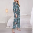 thumbnail image 3 of Balery Dachshund Dog Puppy Pattern Pajama Sets for Women Long Sleeve 2 Piece Sleepwear Loungewear Sets Soft PJ's with Pockets Long Sleeve Comfy Pj Sets-Medium, 3 of 7