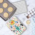 thumbnail image 5 of Yayeee Pot Holders Kitchen Heat Resistant with Pocket 7"x9.8" Cotton Oven Cooking Hot Pads, Abstract Floral, 5 of 7